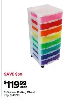 Michaels 8-Drawer Rolling Chest offer