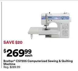 Michaels Brother CS7205 Computerized Sewing & Quilting Machine offer