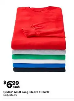 Michaels Gildan Adult Long-Sleeve T-Shirts offer