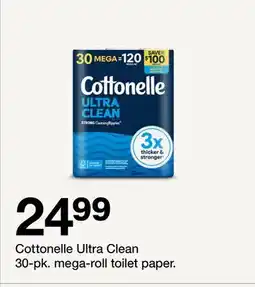 Target Cottonelle Ultra Clean 30-pk. mega-roll toilet paper offer