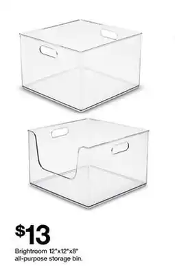 Target Brightroom 12x12x8 all-purpose storage bin offer