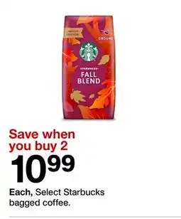 Target Select Starbucks bagged coffee offer