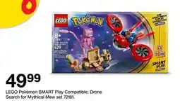 Target LEGO Pokémon SMART Play Compatible: Drone Search for Mythical Mew set 72161 offer
