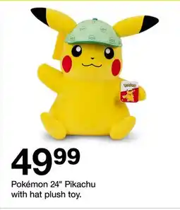 Target Pokémon 24 Pikachu with hat plush toy offer
