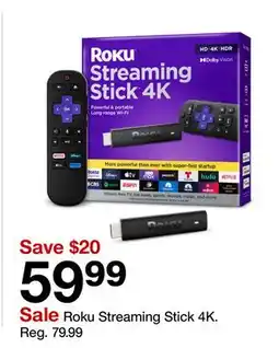 Target Roku Streaming Stick 4K offer
