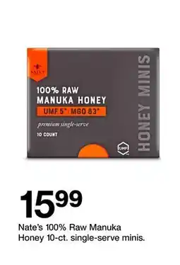Target Nate's 100% Raw Manuka Honey offer
