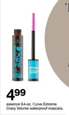 Target Essence 0.4-oz. I Love Extreme Crazy Volume waterproof mascara offer
