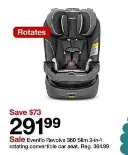 Target Evenflo Revolve 360 Slim 2-in-1 rotating convertible car seat offer