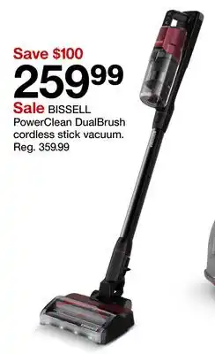 Target BISSELL PowerClean DualBrush cordless stick vacuum offer