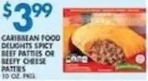 Associated Caribbean food delights spicy beef patties or beefy cheese pattes offer