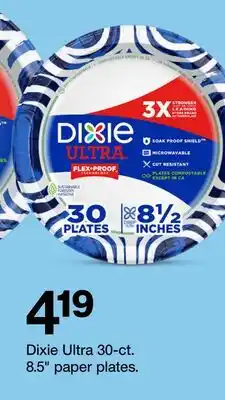 Target Dixie Ultra 30 ct. 8.5 paper plates offer