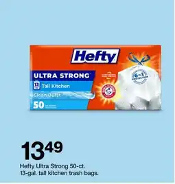 Target Hefty Ultra Strong 50 Ct. 13-gal. tall kitchen trash bags offer