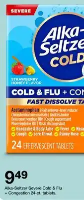 Target Alka-Seltzer Severe Cold & Flu + Congestion 24-ct. tablets offer