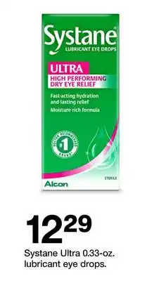 Target Systane Ultra 0.33-oz. lubricant eye drops offer