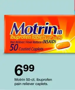 Target Motrin 50-ct. ibuprofen pain reliever caplets offer