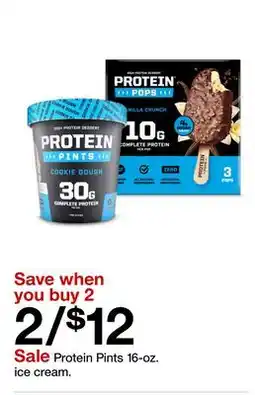 Target Protein Pints 16-oz. ice cream offer