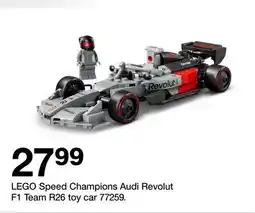 Target LEGO Speed Champions Audi Revolut F1 Team R26 toy car 77259 offer