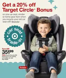 Target Sale Evenflo Revolve 360 Extend all-in-one rotating car seat offer