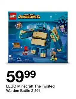 Target LEGO Minecraft The Twisted Warden Battle 21591 offer