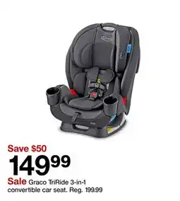 Target Graco TriRide 3-in-1 convertible car seat offer