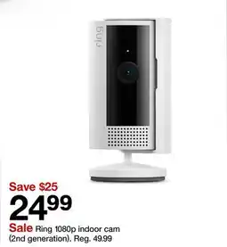 Target Ring 1080p indoor cam (2nd generation) offer