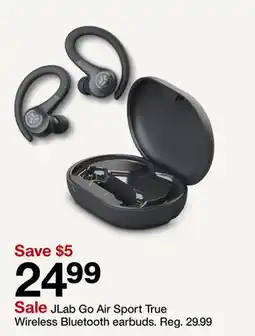 Target JLab Go Air Sport True Wireless Bluetooth earbuds offer