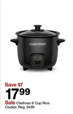 Target Chefman 6 Cup Rice Cooker offer