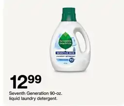 Target Seventh Generation 90-oz. liquid laundry detergent offer