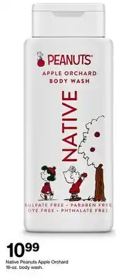 Target Native Peanuts Apple Orchard 18-oz. body wash offer