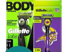 Target Gillette Labs Body + Intimate or NFL Vikings men's reusable razor offer