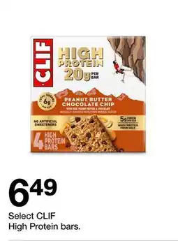 Target Select CLIF High Protein bars offer
