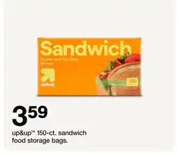 Target up&up 150-ct. sandwich food storage bags offer