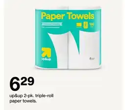 Target up&up 2-pk. triple-roll paper towels offer