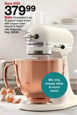 Target KitchenAid 5-qt. 10-speed stand mixer with copper bowl offer