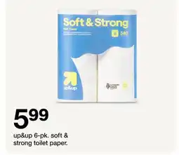 Target up&up 6-pk. soft & strong toilet paper offer