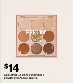 Target ColourPop 0.3-oz. 9-pan pressed powder eyeshadow palette offer