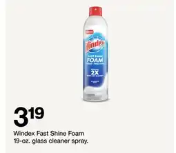 Target Windex Fast Shine Foam offer
