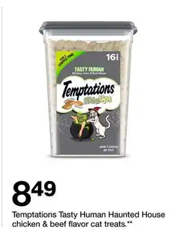 Target Temptations Tasty Human Haunted House chicken & beef flavor cat treats offer