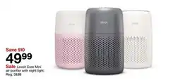 Target Levoit Core Mini air purifier with night light offer
