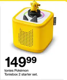 Target tonies Pokémon Toniebox 2 starter set offer