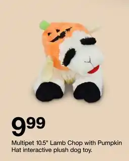 Target Multipet 10.5 Lamb Chop with Pumpkin Hat interactive plush dog toy offer