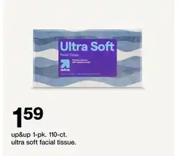 Target up&up 1-pk. 110-ct. ultra soft facial tissue offer