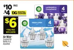 Dollar General Air Wick Scented Oil Refills offer