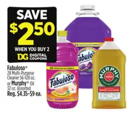 Dollar General Fabuloso 2X Multi-Purpose Cleaner or Murphy Oil offer