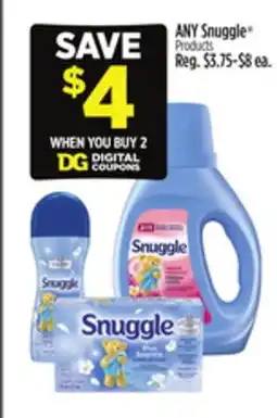 Dollar General ANY Snuggle Products offer