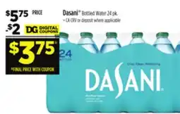 Dollar General Dasani Bottled Water offer