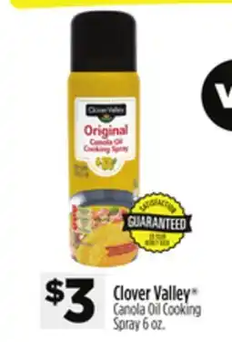 Dollar General Clover Valley Canola Oil Cooking Spray offer