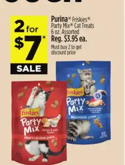 Dollar General Purina Friskies Party Mix Cat Treats offer