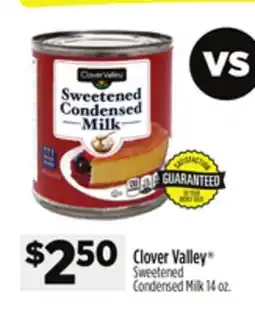 Dollar General Clover Valley Sweetened Condensed Milk offer