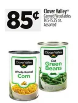 Dollar General Clover Valley Canned Vegetables offer